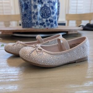 Sparkly Pink Kids Ballet Flats